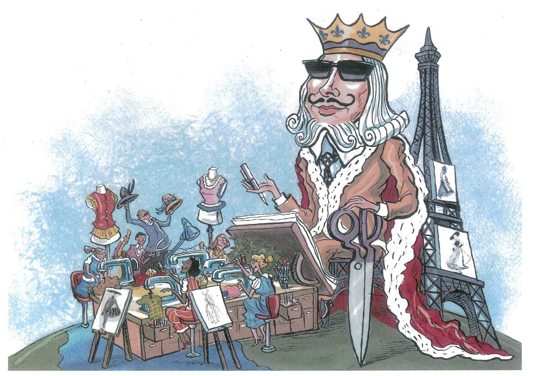 Roi de la Mode il bozzetto