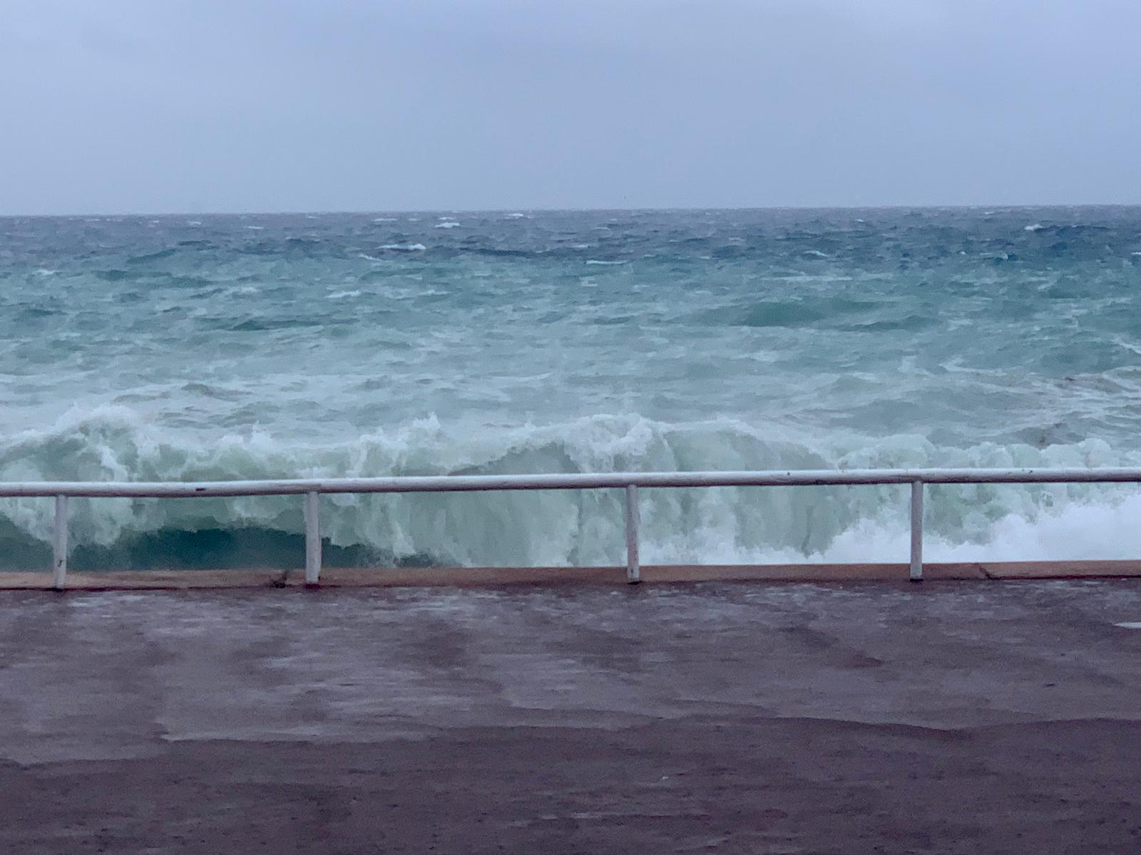 Tempesta Alex a Nizza mareggiata (ph. Antonella Fava)