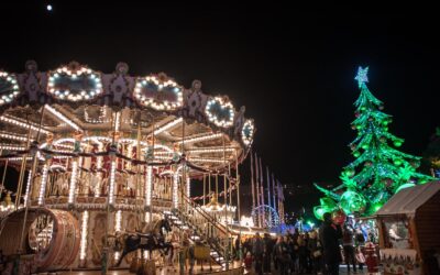 Villaggio di Natale a Monaco in forma ridotta