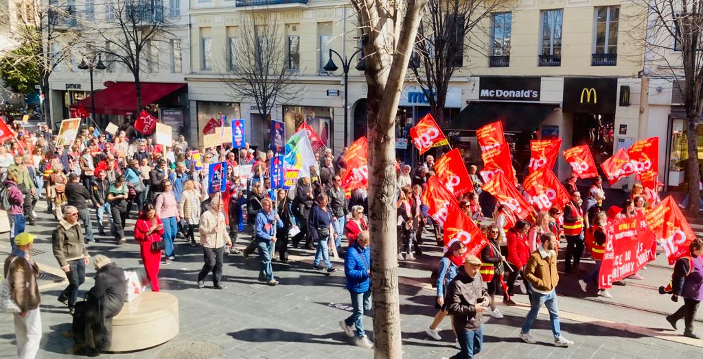corteo in av. Jean Medecin