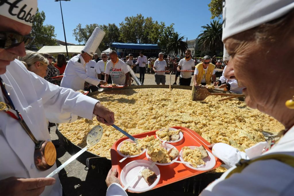omelette géante