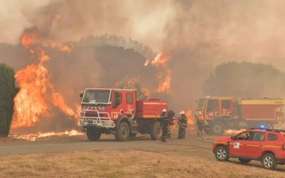 FranciaOggi: Ancora fuori controllo gli incendi in Aude – Acqua contaminata in Francia – Stop evacuazioni verso la Francia