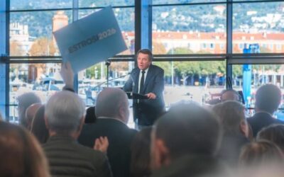 Il sindaco di Christian Estrosi lancia la campagna con un discorso-fiume: Nizza riparte con “l’energia del leone”