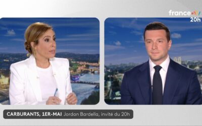 Intervista Léa Salamé a Jordan Bardella –  France 2 15 aprile 2026 TG ore 20 – Trascrizione