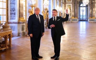 Dopo aver fatto aspettare tutti, Trump arriva da Re a Versailles – Francia in allarme “Canicule”, concerti annullati – Crolla prezzo petrolio – Meteo Parigi Monte Carlo e Milano 