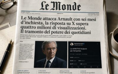 Le Monde attacca Arnault con un’inchiesta durata sei mesi, la risposta dell’imprenditore su X supera undici milioni di visualizzazioni. Il tramonto del potere dei quotidiani