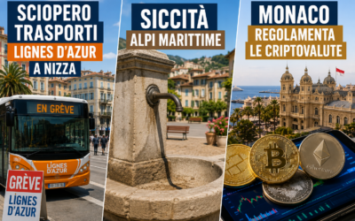 Nizza24 venerdì 14 agosto: Sciopero Trasporti Lignes d’Azur – Siccità Alpi Marittime – Monaco Regolamenta le Criptovalute – Météo