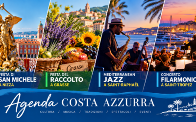 Festa di San Michele a Nizza e a Menton – Festa del raccolto a Grasse – Concerto filarmonico a Saint-Tropez – Jazz a Saint-Raphaël: Agenda Eventi in Costa Azzurra