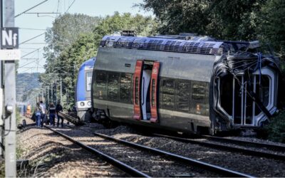 Train TER Rouen‑Caen déraillé à Cléon : 44 blessés, barre de fer de 300 kg